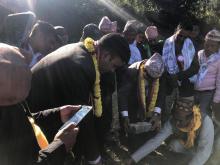 चिशंखुगढी गाउँपालिका-२, पोखरेमा पाँच सैयाको अस्पताल निर्माणार्थ शिलान्यास कार्यक्रम 