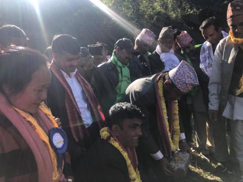 चिशंखुगढी गाउँपालिका-२, पोखरेमा पाँच सैयाको अस्पताल निर्माणार्थ शिलान्यास कार्यक्रम 